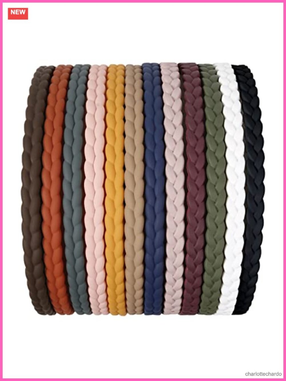 12 Pc Thin Plastic Headbands with Teeth Non Slip Hair Accessories